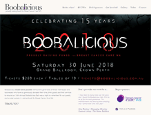 Tablet Screenshot of boobalicious.com.au